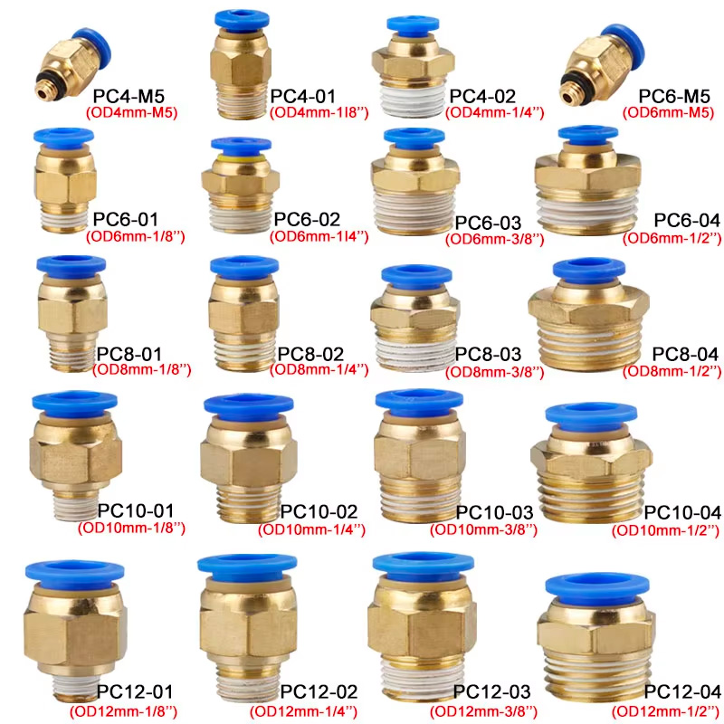 10/50 Buah Konektor Udara Fitt - Compression Fitting Brass ulasan dan harga